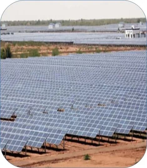 Module rows at the Charanka solar plant