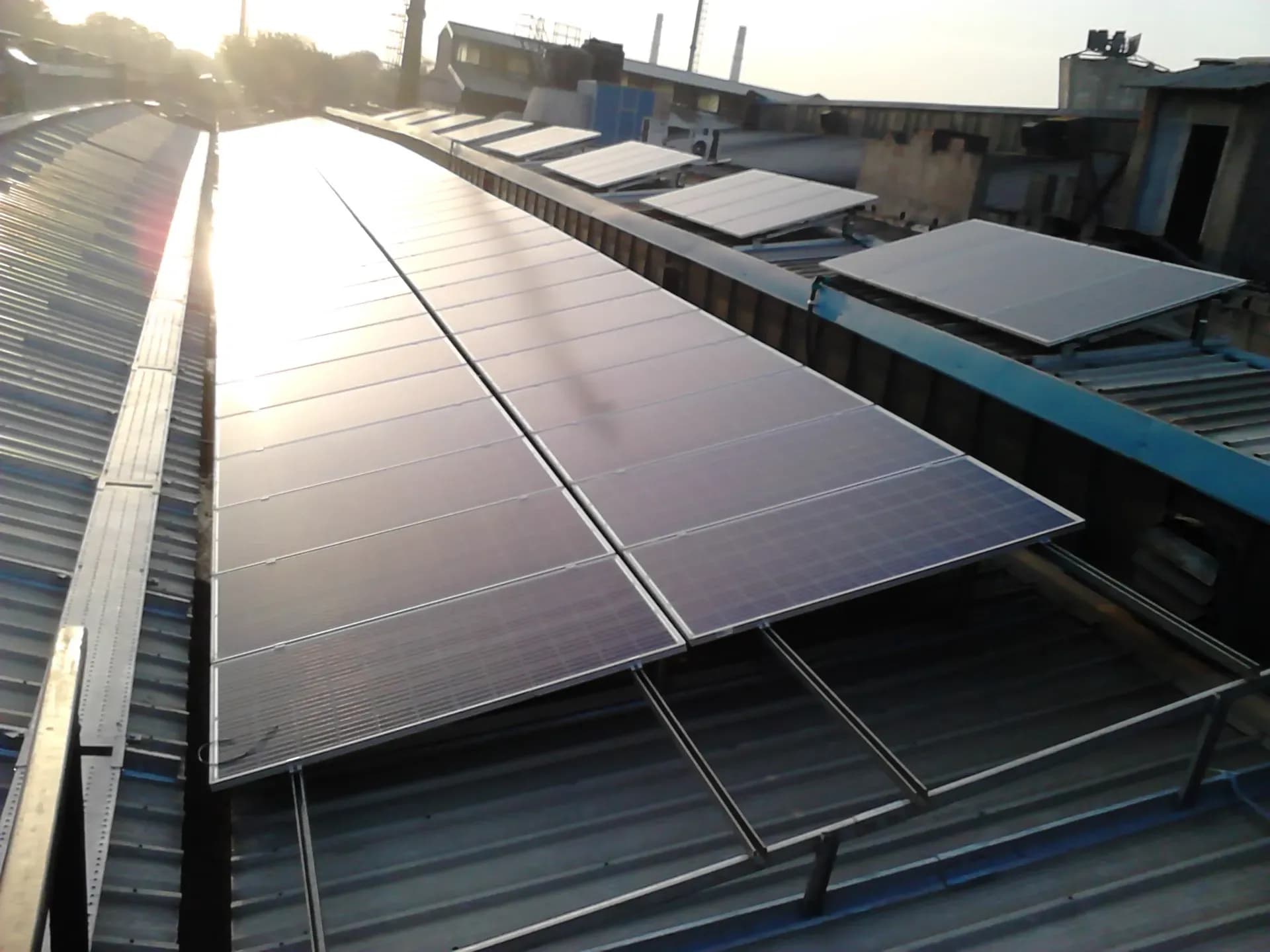 Maintenance of a rooftop solar plant